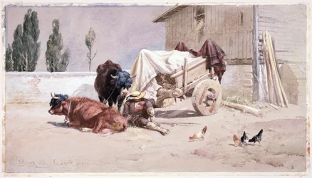 La siesta: escena en los Pirineos Orientales, 1872